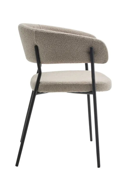 Simone Chaise De Salle A Manger En Tissu Bouclette thumbnail 2