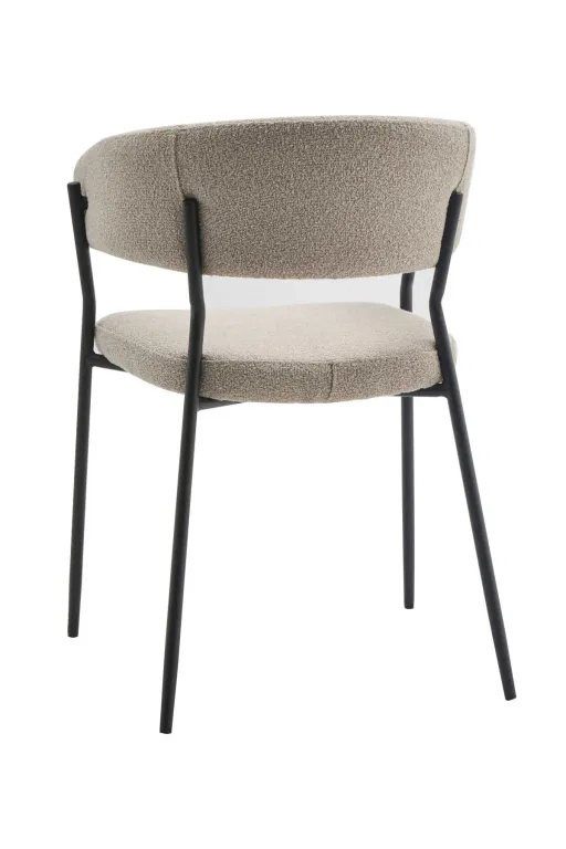 Simone Chaise De Salle A Manger En Tissu Bouclette thumbnail 4