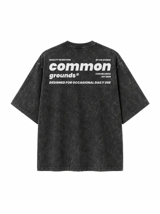 Cg Studio T-shirt Quality In Motion 260 Gsm Acid Wash thumbnail 2