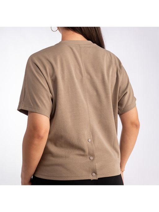 T-shirt Oversize À Boutonnage Dos thumbnail 3