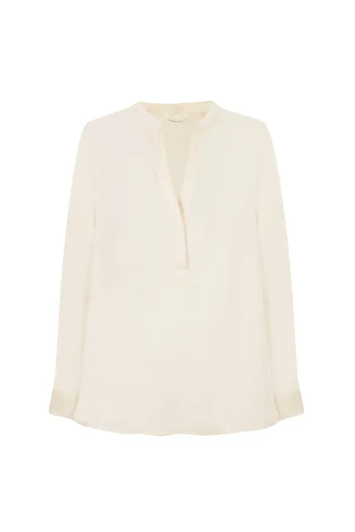 Blouse Satinée Col Mao thumbnail 1