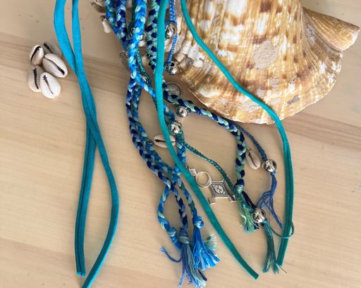 Élastique Amanar Bleu – Accessoire Cheveux thumbnail 1