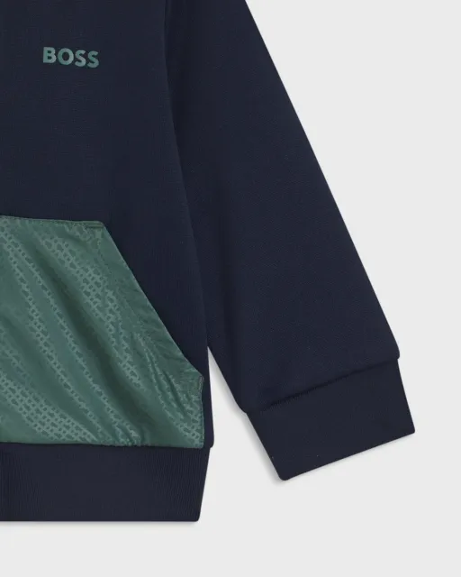Ensemble Survêtement Boss Bébé Garçon Bleu Et Vert thumbnail 3