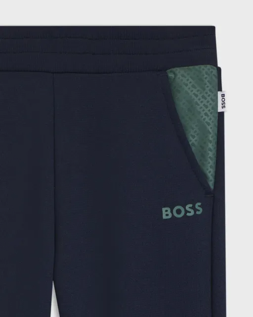 Ensemble Survêtement Boss Bébé Garçon Bleu Et Vert thumbnail 4