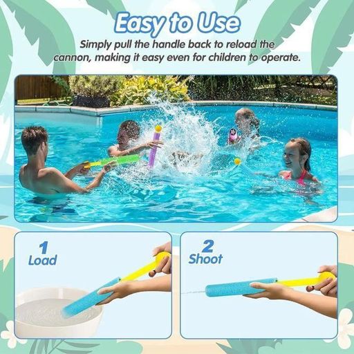 Pistolet À Eau En Mousse Coloré Pour Enfants ,pour La Plage, Le Jardin, La Piscine thumbnail 3