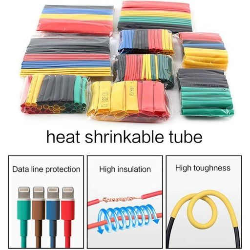 Gaine Thermo Rétractable Tube Fil Isolation Kit Voiture Électrique Cable Wrap Set thumbnail 2