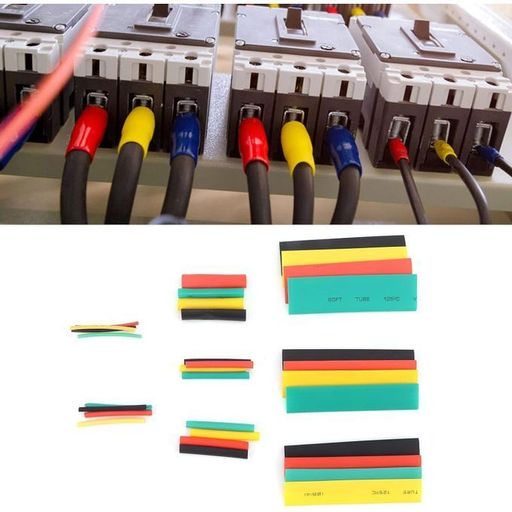 Gaine Thermo Rétractable Tube Fil Isolation Kit Voiture Électrique Cable Wrap Set thumbnail 3