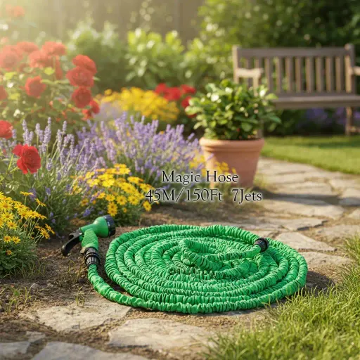 Tuyau D’arrosage Extensible – Magic Hose Flexible Et Résistant Arrosage Facile Pour Jardin thumbnail 2
