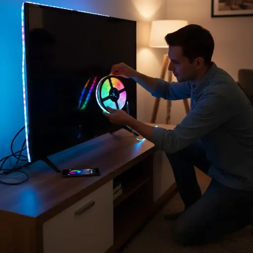 Bande Lumineuse Led Usb Bluetooth Rgb 5v 5m thumbnail 3