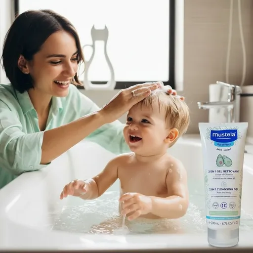 Mustela 2 En 1 Gel Nettoyant Corps Et Cheveux   thumbnail 4