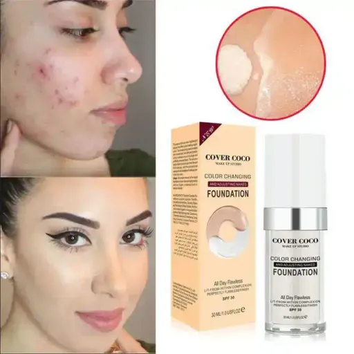 Fond De Teint Liquide Waterproof Spf30 – Adaptateur De Teint thumbnail 3