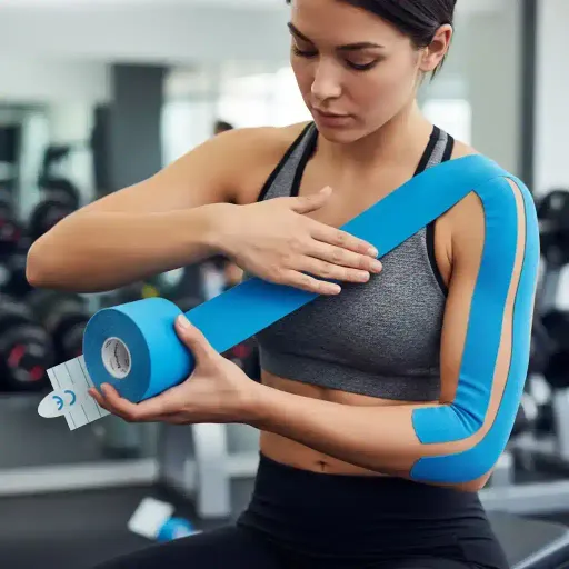 Bande De Kinésiologie Élastique – Ruban Sportif Pour Soutien Musculaire. thumbnail 2