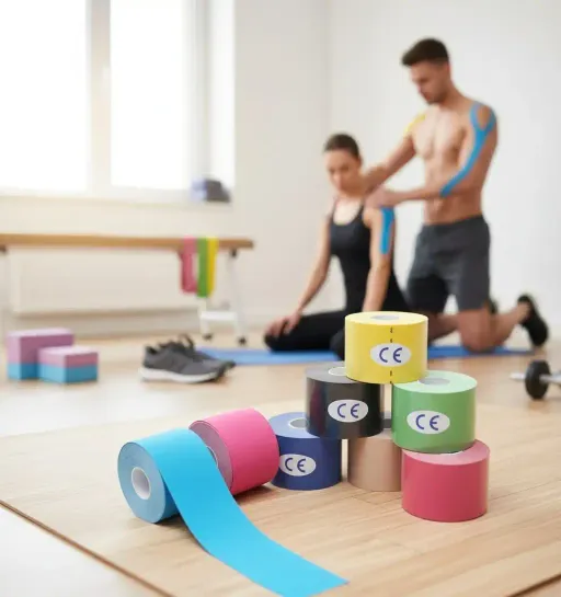 Bande De Kinésiologie Élastique - 5m X 5cm - Rouleau De Tape Musculaire thumbnail 1