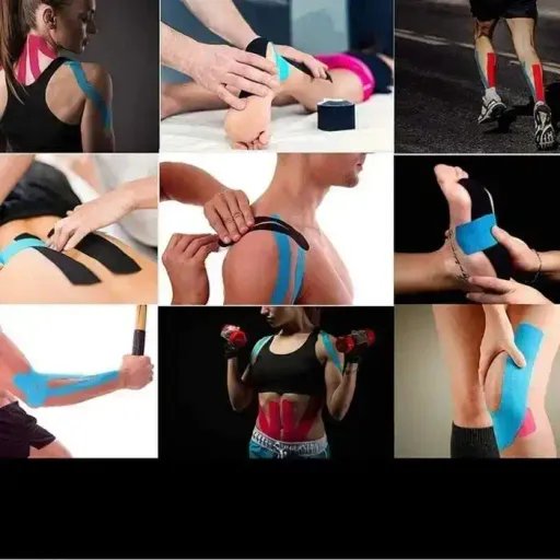 Kinesiology Tape Bande Élastique De Kinésiologie Et Lifting Du Visage 5cm X 5m Adhésif (design &… thumbnail 3