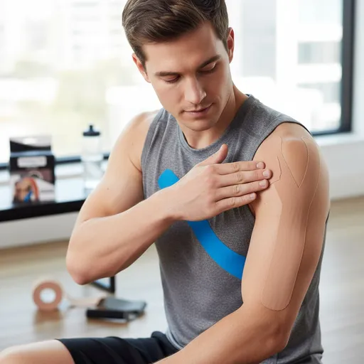 Kinesiology Tape Bande Elastique De Kinésiologie Adhésif Musculaire (5cm X 5m) - Design & Couleur… thumbnail 4
