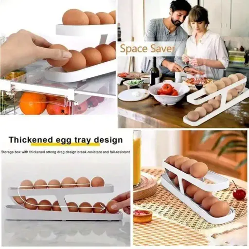 Boîte De Rangement Dœufs Avec Mécanisme - Cuisine & Réfrigérateur thumbnail 4