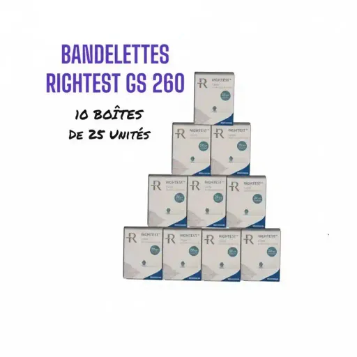 Pack 10 Boites De 25 Bandelettes Rightest Gs260 ( 250 Bandelettes ) thumbnail 1