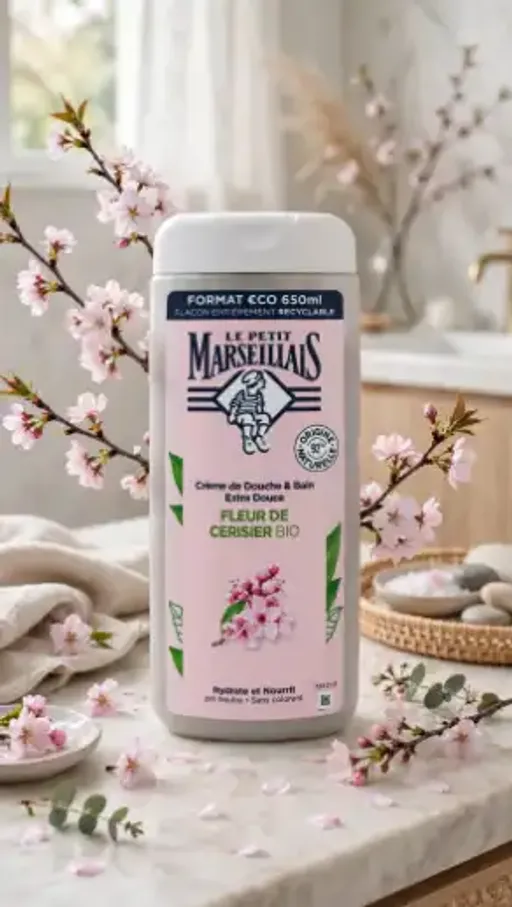 Gel Douche Crème Fleur De Cerisier Bio thumbnail 3