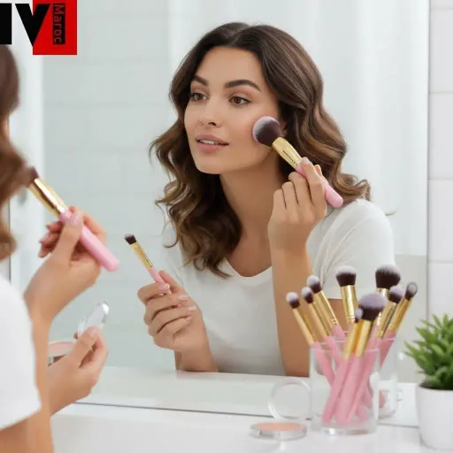 Kit De 10 Pinceaux Maquillage Professionnel thumbnail 2