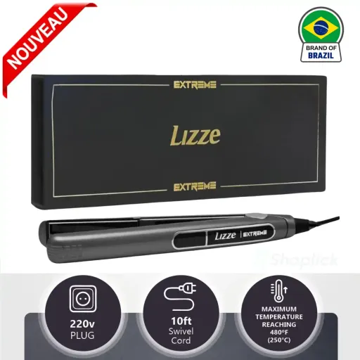 Lisseur Professionnel Lizze Extreme 250°c – Fer À Lisser Avec Chauffage Rapide  thumbnail 1