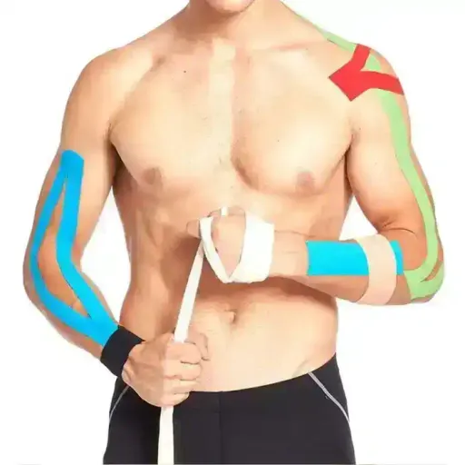 Bande De Kinésiologie 5cm X 5m Hypoallergénique Élastique Résistante À L'eau thumbnail 1