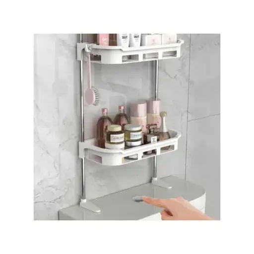 Étagère De Rangement 3 Niveaux Pour Salle De Bain - Au-dessus Des Toilettes thumbnail 4