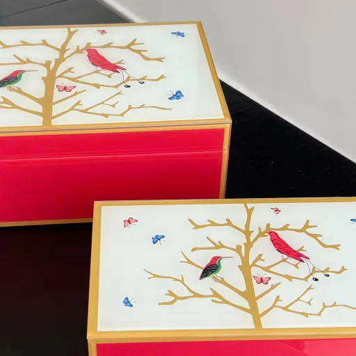 Boite A Bijoux - Oiseau Rouge thumbnail 2
