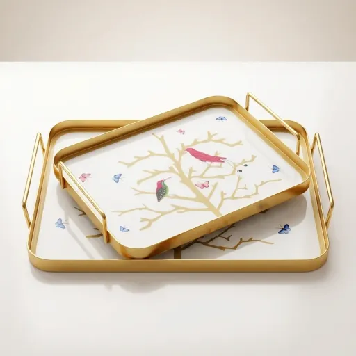 Plateau Rectangle - Oiseau Rouge thumbnail 2
