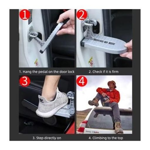 Marche pied De Porte Voiture Pliable - couleur aléatoire  thumbnail 3