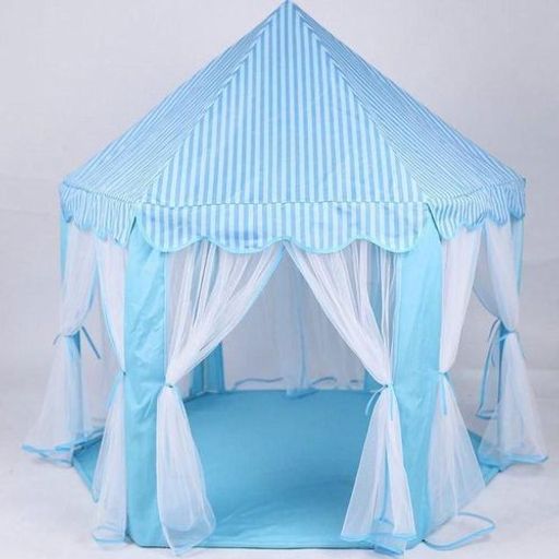 Tente Chateau Pour Enfant Bebe, Princes Princesse, 140-135 Cm, Maison De Jeu Pliable thumbnail 1