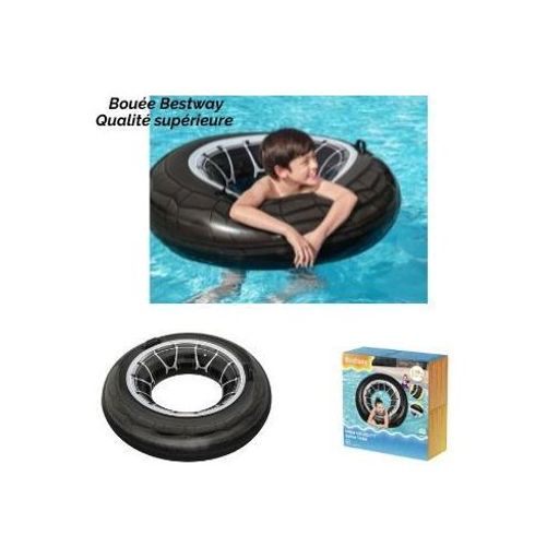 Tube Flottant D'anneau De Bain De Pneu De Roue Gonflable En Pvc  thumbnail 3