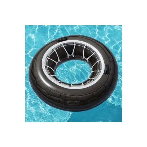 Tube Flottant D'anneau De Bain De Pneu De Roue Gonflable En Pvc  thumbnail 2