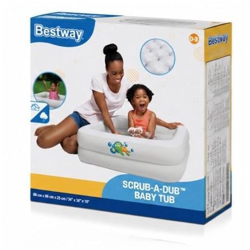 Baignoire Gonflable Bébé 0-3 Ans & Enfant - Portable Scrub-a-dub thumbnail 4