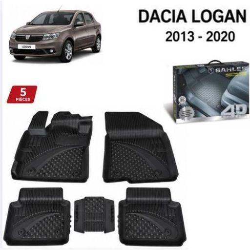 Tapis De Sol 4d - 5 Pièces - Dacia Logan 2013-2020 thumbnail 3