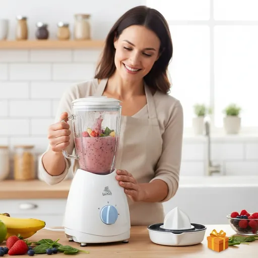 Blender En Verre - Bol En Verre Grande Capacité 1,8 L– Puissance 500w + Cadeau thumbnail 4