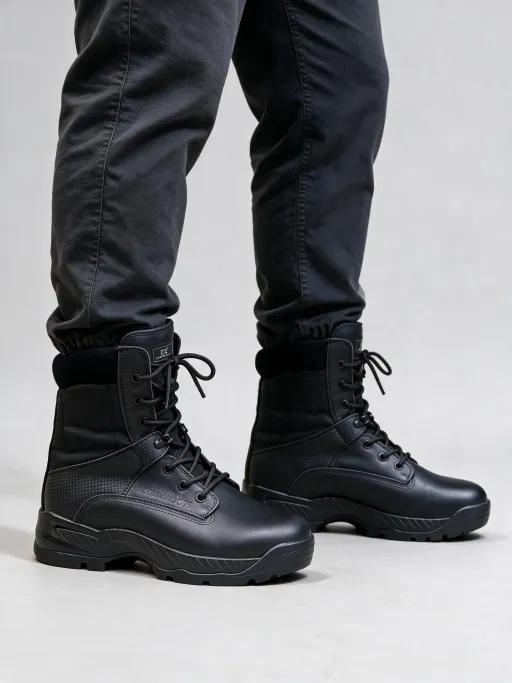 Bottines Tactiques Commando Boots 9 Noires thumbnail 2