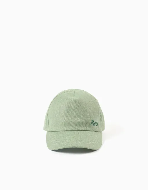 Casquette En Coton En Sergé Avec Broderies Pour Garçon thumbnail 1