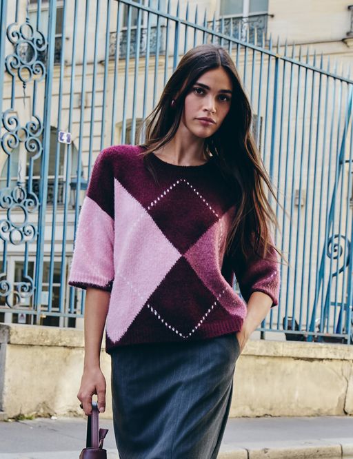 Pull Jacquard Col Rond thumbnail 1