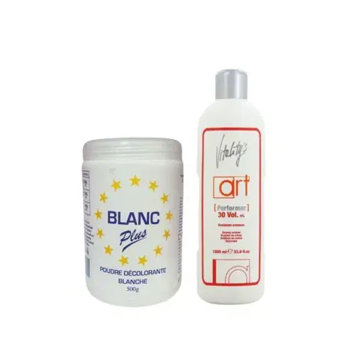 Pack Oxydant 30 Volume 1000 Ml + Poudre D'eau De Javel Blanche 500 G thumbnail 2