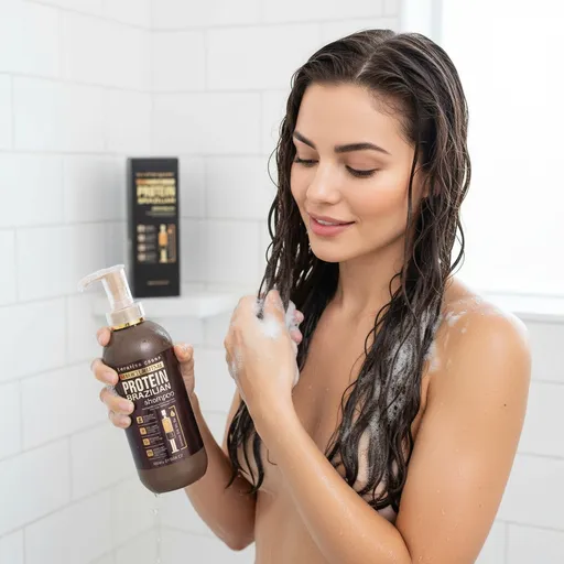Shampoing Protein Brazilian Sans Sulfate, Paraben Et Silicone  thumbnail 4