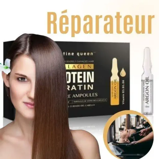 Ampoules De Soin À L'huile D'argan Pour Cheveux Abîmés - 10 X 13 Ml thumbnail 2