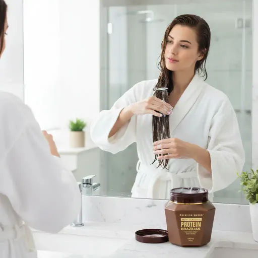 Masque Brésilien Moisturizin Protein, Réparer Tes Cheveux  thumbnail 4
