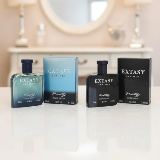 Pack 2 Eaux De Toilette Extasy For Men - Noir & Bleu thumbnail 2