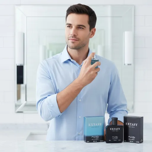 Pack 2 Eaux De Toilette Extasy For Men - Noir & Bleu thumbnail 4