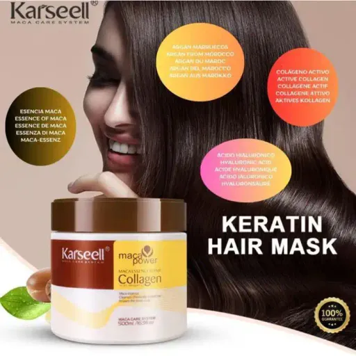 Masque Capillaire - Collagène - Huile D'argan - Répare Cheveux Abîmés  thumbnail 4