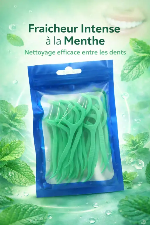 Cure-dents Avec Fil Dentaire - Menthe Fraîcheur Intense  thumbnail 1