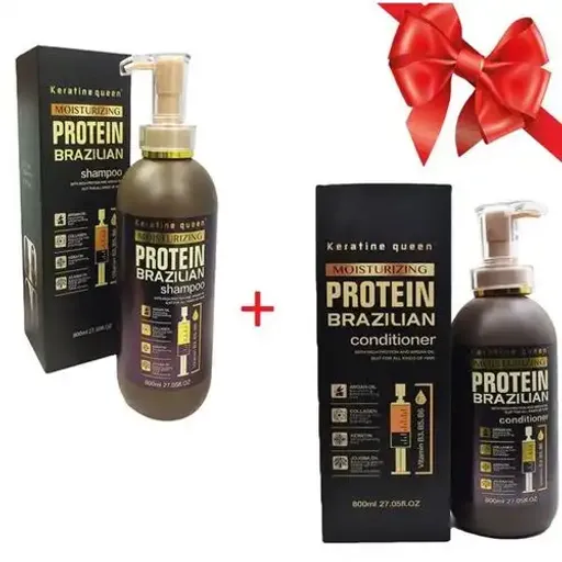 Protein Brazilian Pack De Shampoing 800ml+ Conditioner Sans Sulfate 800ml thumbnail 3