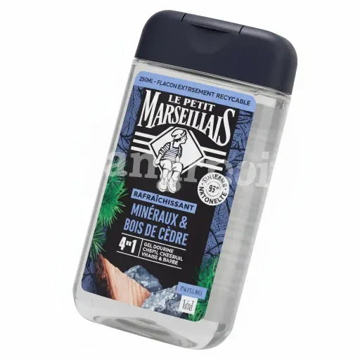 Le Petit Marseillais Gel Douche Minéraux Et Bois De Cèdre thumbnail 2