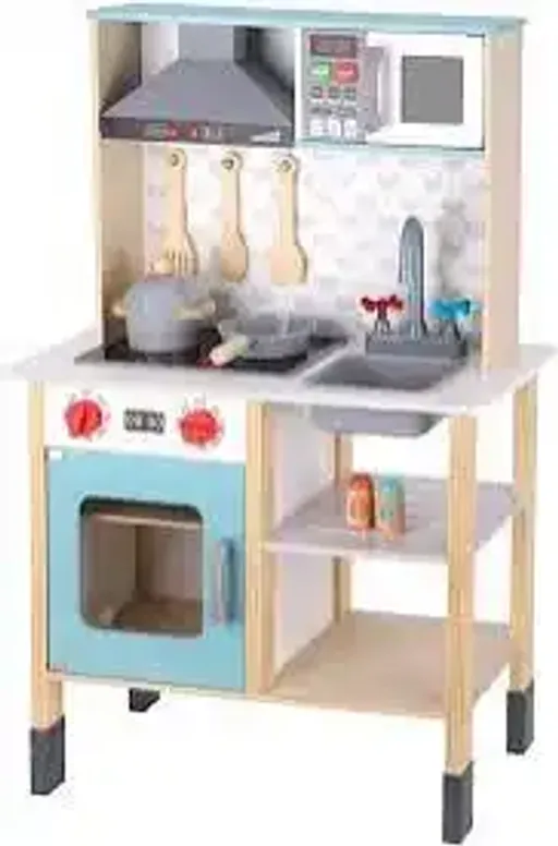 Ensemble De Cuisine En Bois 10 Pièces - Jeu D'imitation thumbnail 2