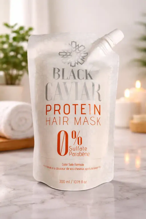 Masque Capillaire Protéine Black Caviar – Soin Réparateur Intensif thumbnail 1
